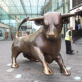 Outdoor Decoration Life Size Copper Bronze Ox Bull Statue